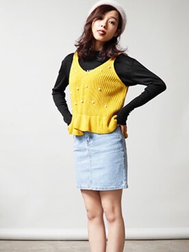 「CHEER CLOSET（チアクローゼット）のアイテム」を使った、CHEERCLOSETさん（レディース・154cm）の冬コーディネート