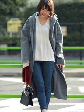 江野沢愛美 スクエアカットオフスキニーパンツを使った人気ファッションコーディネート Wear
