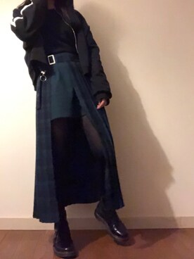 「H&M（エイチ・アンド・エム）のアイテム（パーカー）」を使った、kiguchiさん（レディース・158cm）の冬コーディネート