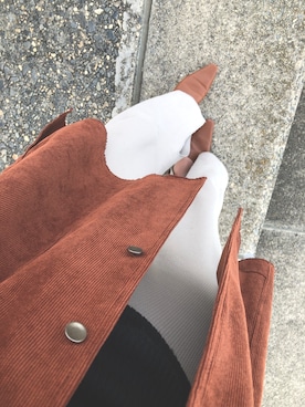 「Ameri（アメリ）のアイテム（サロペット/オーバーオール）」を使った、ayp❤︎さん（レディース・156cm）の冬コーディネート