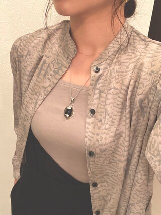 クラネPYTHON OVER STAND SHIRT パイソン　シャツ CLANE（クラネ）の「PYTHON OVER STAND SHIRT（シャツ/ブラウス）」 - WEAR