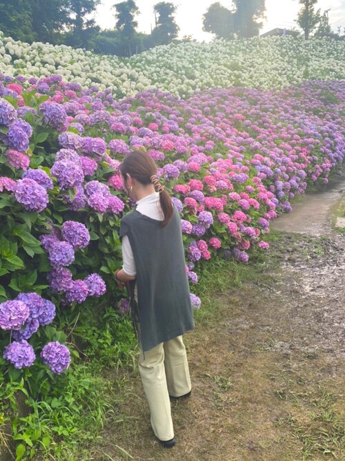 Ameri（アメリ）の「2WAY BIB LAYERED KNIT（ニット/セーター）」 - WEAR
