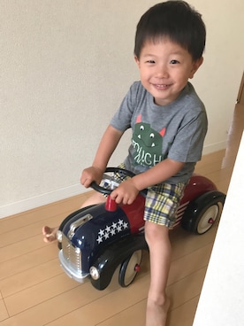 「Carter's（カーターズ）のアイテム」を使った、naaaaaoさん（レディース・167cm）の夏コーディネート