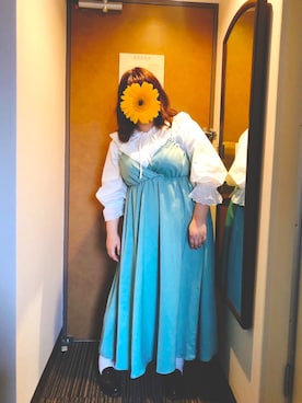 「SLURR（スラ―）のアイテム（ワンピース/ドレス）」を使った、kanaeさん（レディース・158cm）の春コーディネート