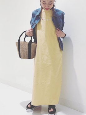 「URBAN RESEARCH ROSSO」｜「アイテム（デニムジャケット）」を使った、ｍａｋｉｋｏさん（レディース・149cm）の春コーディネート