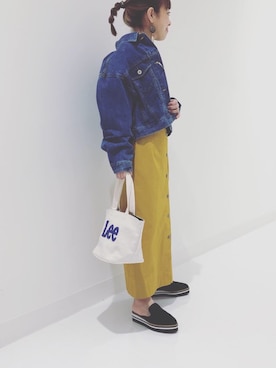 「KBF+」｜「アイテム（デニムジャケット）」を使った、ｍａｋｉｋｏさん（レディース・149cm）の春コーディネート