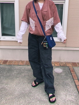 「CHIHIRO YASUDA（チヒロ ヤスダ）のアイテム」を使った、ｺﾘｺさん（レディース・156cm）の夏コーディネート