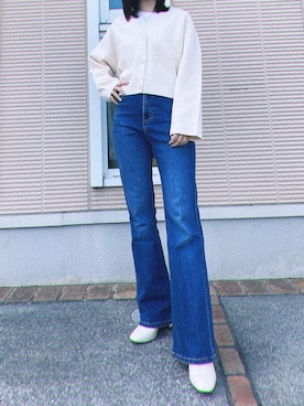 「UU（ユニクロ　アンダーカバー）のアイテム（トップス）」を使った、ｺﾘｺさん（レディース・155cm）の冬コーディネート