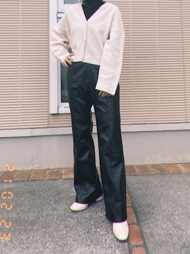 「OSORO（オソロ）のアイテム」を使った、ｺﾘｺさん（レディース・155cm）の春コーディネート