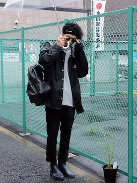 「JOURNAL STANDARD relume（ジャーナルスタンダード　レリューム）のアイテム（ブルゾン）」を使った、華山さん（メンズ・176cm）の秋コーディネート