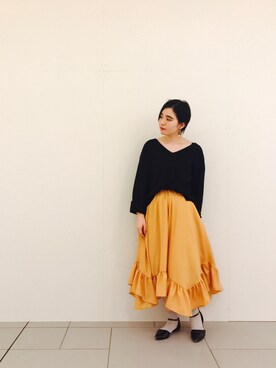 Rope Picnic ロペピクニック の 12ゲージ針抜き総針編みｖネックプルオーバー その他トップス Wear