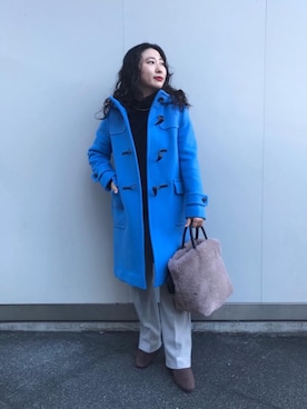 未使用品✨グリーンレーベルリラクシング　ダッフルコート タグ付き　コバルトブルー green label relaxing（グリーンレーベルリラクシング）の