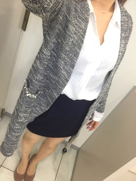 「tocco（トッコ）のアイテム（ジャケット/アウター）」を使った、MIMさん（レディース・159cm）の春コーディネート