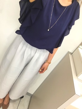 「EBELE MOTION（エベルモーション）のアイテム」を使った、MIMさん（レディース・159cm）の夏コーディネート