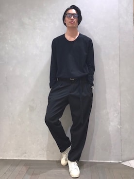 「Actually（アクチュアリー）のアイテム」を使った、kosukeさん（メンズ・180cm）の春コーディネート