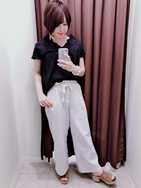 アコ@骨格ストレートさん（レディース・164cm）の春コーディネート