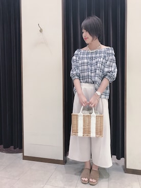 アコ@骨格ストレートさん（レディース・164cm）の夏コーディネート