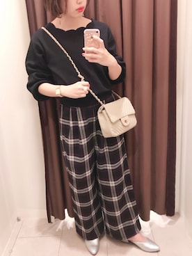 アコ@骨格ストレートさん（レディース・164cm）の秋コーディネート