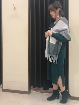 アコ@骨格ストレートさん（レディース・164cm）の秋コーディネート