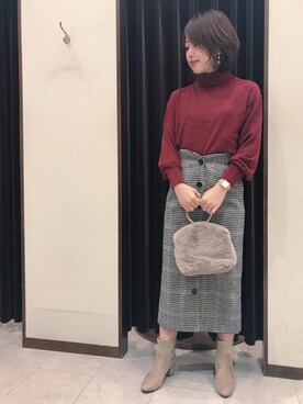 アコ@骨格ストレートさん（レディース・164cm）の秋コーディネート