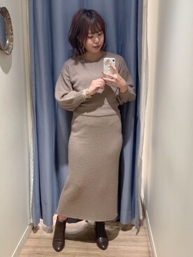 アコ@骨格ストレートさん（レディース・164cm）の秋コーディネート