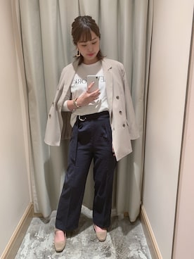 アコ@骨格ストレートさん（レディース・164cm）の春コーディネート