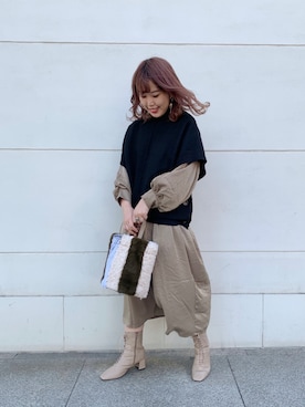 アコ@骨格ストレートさん（レディース・164cm）の秋コーディネート