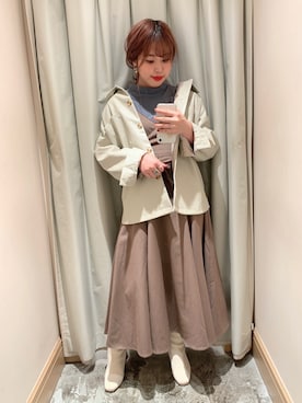 アコ@骨格ストレートさん（レディース・164cm）の秋コーディネート