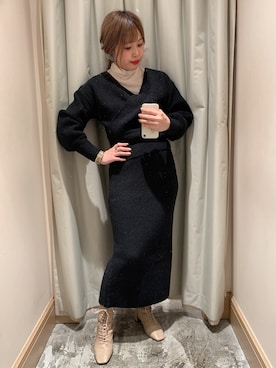 アコ@骨格ストレートさん（レディース・164cm）の冬コーディネート