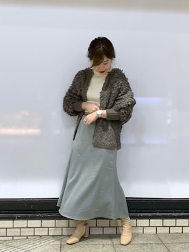 アコ@骨格ストレートさん（レディース・164cm）の冬コーディネート