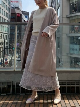 アコ@骨格ストレートさん（レディース・164cm）の春コーディネート