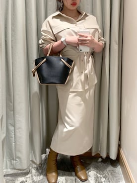 アコ@骨格ストレートさん(レディース・164cm)の春コーディネート