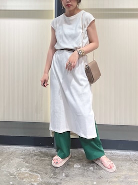 アコ@骨格ストレートさん（レディース・164cm）の夏コーディネート