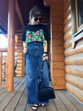 「FLAPPER（フラッパー）のアイテム（シューズ）」を使った、chimochiiさん（レディース・152cm）の夏コーディネート