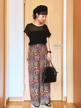 「FLAPPER（フラッパー）のアイテム（シューズ）」を使った、chimochiiさん（レディース・152cm）の夏コーディネート