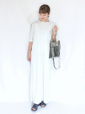 「A.P.C.（アーペーセー）のアイテム（財布/小物）」を使った、chimochiiさん（レディース・152cm）の夏コーディネート