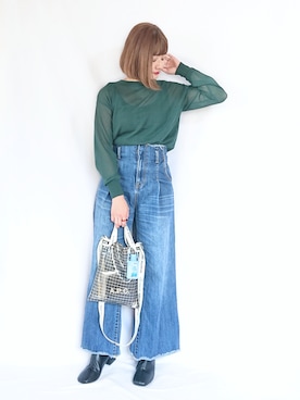 「A.P.C.（アーペーセー）のアイテム（財布/小物）」を使った、chimochiiさん（レディース・152cm）の秋コーディネート
