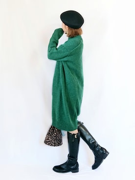 「polcadot」｜「アイテム（ワンピース/ドレス）」を使った、chimochiiさん（レディース・152cm）の秋コーディネート