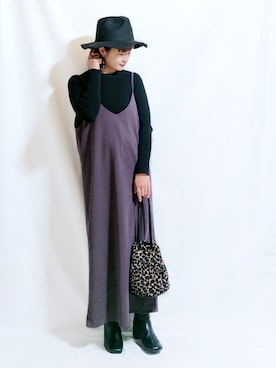 「PHILIPPE AUDIBERT（フィリップ オーディベール）の【WEB限定】PHILIPPE AUDIBERT（フィリップオーディベール）サークルリング  / 指輪（リング）」を使った、chimochiiさん（レディース・152cm）の秋コーディネート