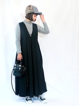 「polcadot」｜「アイテム（アクセサリー）」を使った、chimochiiさん（レディース・152cm）の秋コーディネート