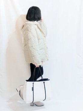 「Willow Bay（ウィローベイ）のアイテム」を使った、chimochiiさん（レディース・152cm）の冬コーディネート