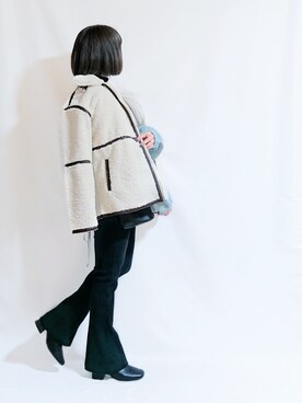 「2021年」｜「アイテム（ブルゾン）」を使った、chimochiiさん（レディース・152cm）の冬コーディネート