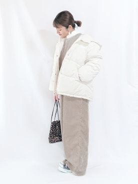 「classicalelf（クラシカルエルフ）のアイテム（オールインワン・サロペット）」を使った、chimochiiさん（レディース・152cm）の冬コーディネート