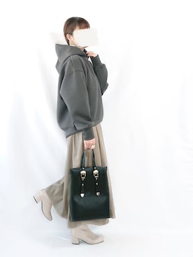 「Ciena」｜「アイテム（ブーツ）」を使った、chimochiiさん（レディース・152cm）の春コーディネート