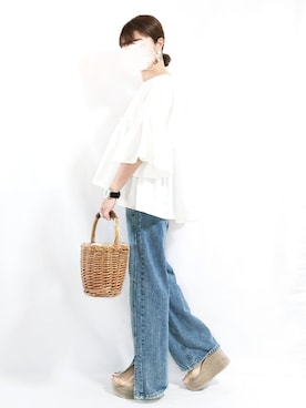 chimochiiさんの「CLEAR WEDGE SOLE SANDAL」を使ったコーディネート