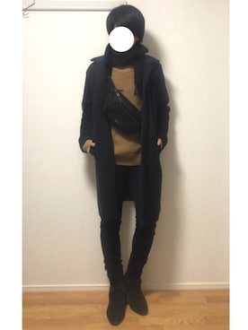 「アイテム（ステンカラーコート）」を使った、あしゅんさん（メンズ・172cm・20代）の冬コーディネート
