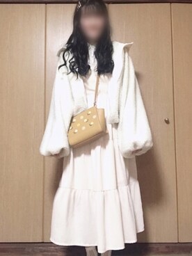 「アプレジュール」｜「アイテム（ブルゾン）」を使った、美緒@さん（レディース・158cm）の冬コーディネート