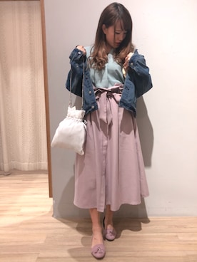 「アリエル」｜kana❤︎❤︎❤︎さん（レディース・156cm）の春コーディネート