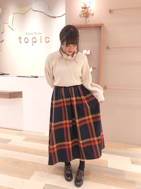 「ビッグチェック」｜kana❤︎❤︎❤︎さん（レディース・156cm）の冬コーディネート