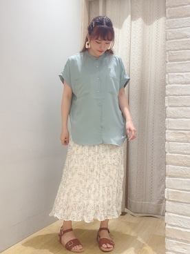「アイテム（イヤリング）」を使った、kana❤︎❤︎❤︎さん（レディース・156cm・20代）の夏コーディネート